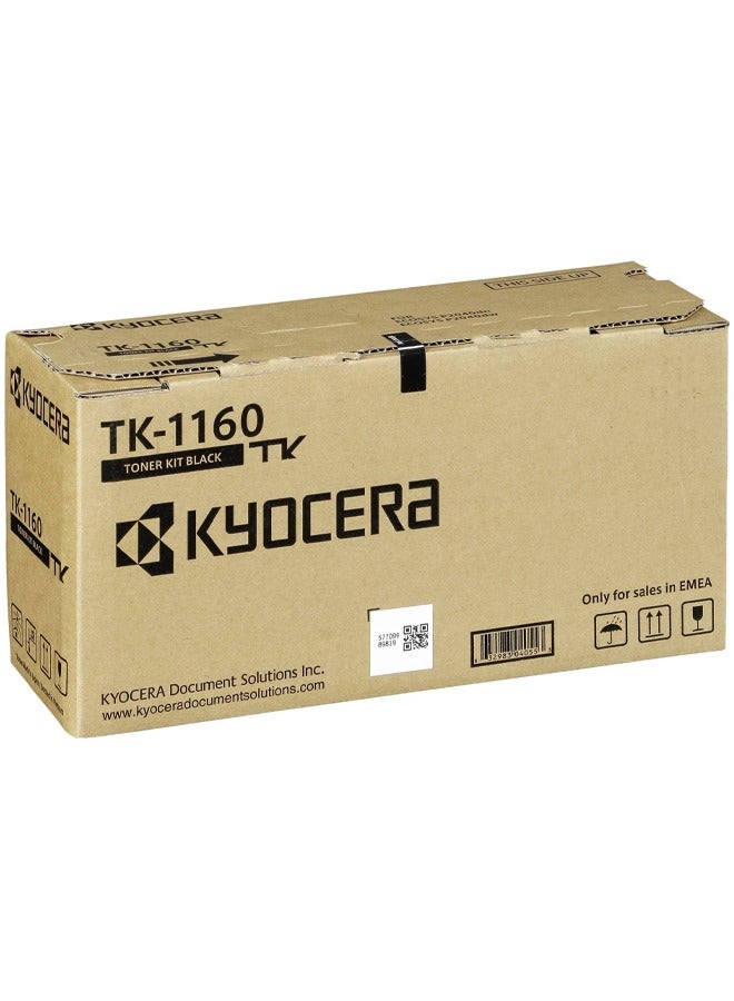 KYOCERA TK-1160 Toner 7200 Pages Black – Toner and Laser Cartridges (Black, Kyocera, ECOSYS M2040dn, ECOSYS M2640idw, 1 Piece, Laser Toner, 7200 Pages) - Image 1