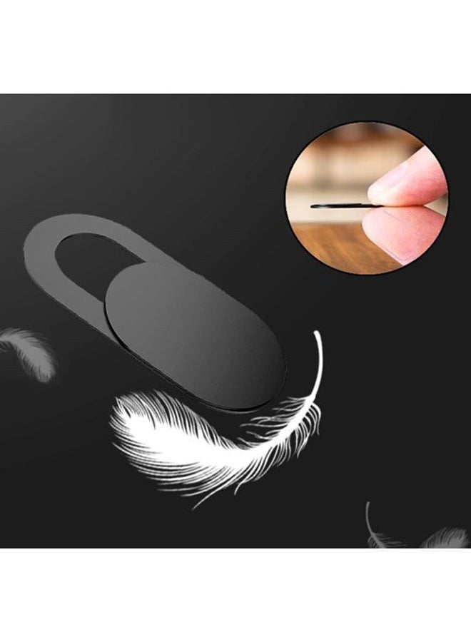 كلوزيلي غطاء حماية لكاميرا الويب مكون من 6 قطع باللون الأسود - Image 2