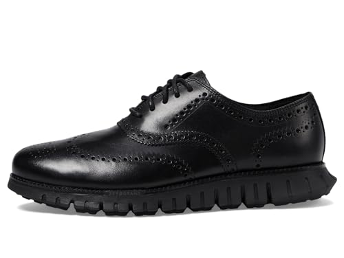 Cole Haan Mens Zerogrand Remastered Wing Tip Oxford, Black/Black, 9.5-W US - Image 4
