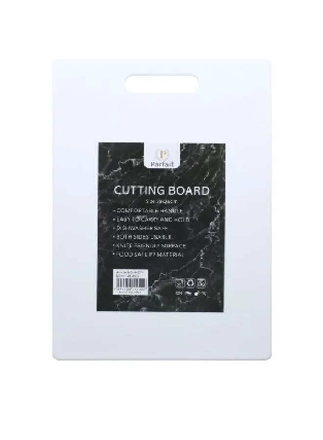 PARFAIT Plastic Cutting Board with Handle White 36 x 26 cm K-803