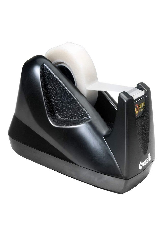 Excell EX-11419BK Desk Tape Dispenser (1" core) with Non-Skid Base, Desktop Tape Dispenser Design for Home, Office, Gift Store and Wrapping Purpose (1) - Image 1
