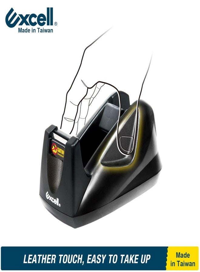 Excell EX-11419BK Desk Tape Dispenser (1" core) with Non-Skid Base, Desktop Tape Dispenser Design for Home, Office, Gift Store and Wrapping Purpose (1) - Image 5