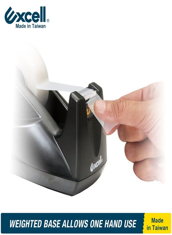 Excell EX-11419BK Desk Tape Dispenser (1" core) with Non-Skid Base, Desktop Tape Dispenser Design for Home, Office, Gift Store and Wrapping Purpose (1) - Image 3
