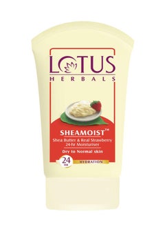 LOTUS HERBALS Sheamoist Shea Butter And Real Strawberry 24 Hour Moisturiser 