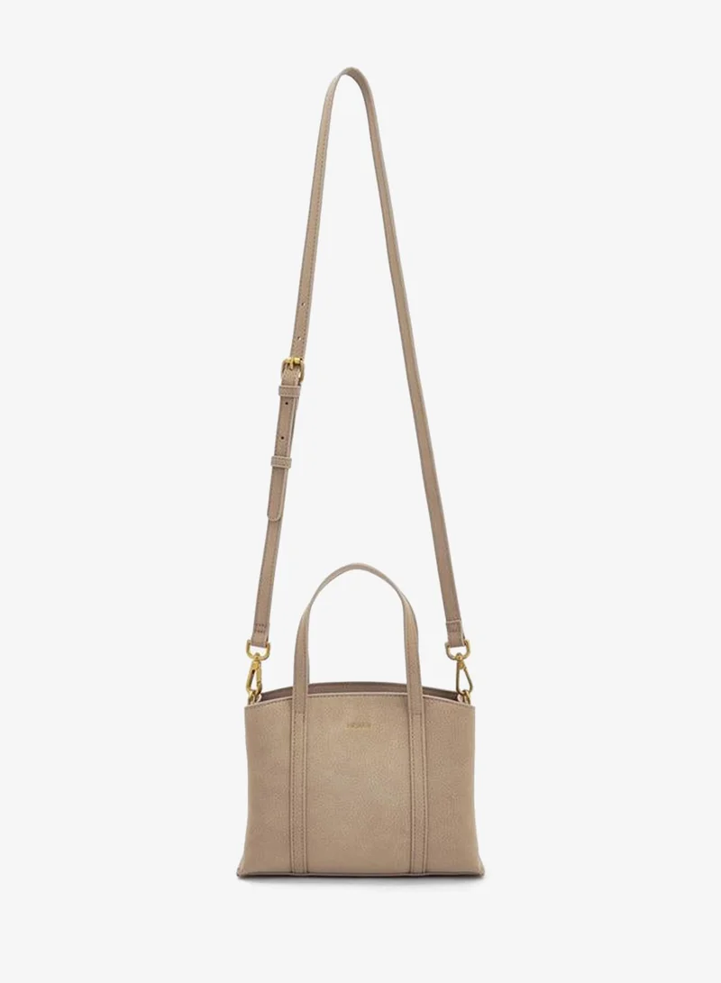 سيليست Textured Tote Bag With Double Handles