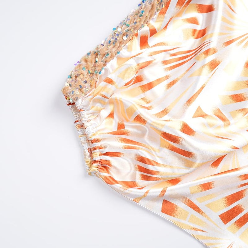 HD African Bubu Dress for Woman Sequin V Neck Champagne Front Slit Caftan Gown - Image 5