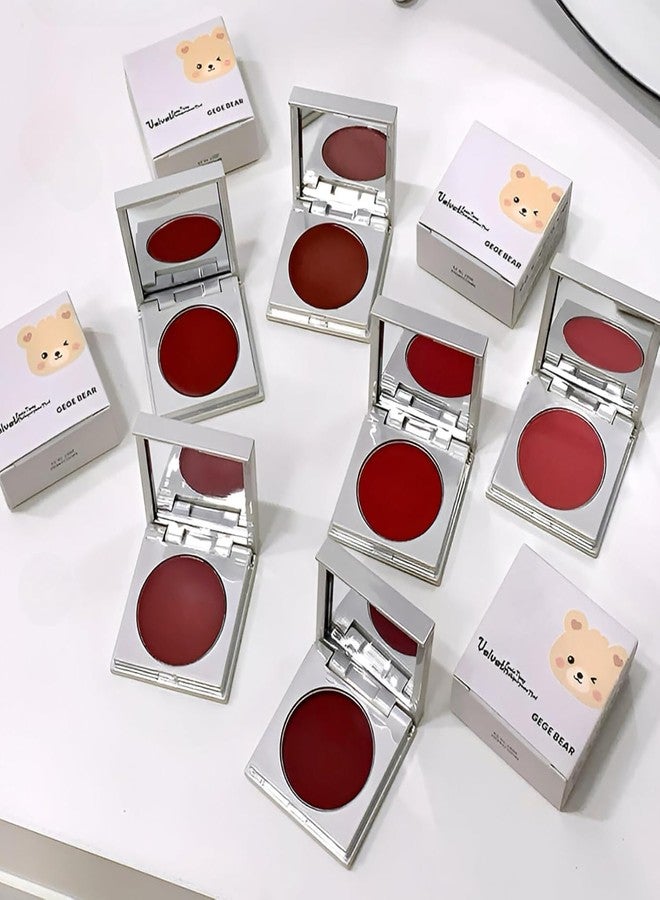 Gege Bear Velvet Feels Tipsy Multipurpose Mud | Creamy Blush for Cheeks | Jelly Texture Tint | Velvet Lipstick + soft Cream blush | Long-lasting Wear Cheek glow | Lightweight Compact Makeup for Glam Looks | Smooth Finish | for women & girls (05# White Peach Light, 2.5g) - Image 1