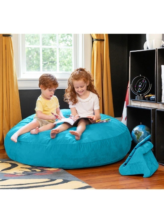 Comfy XXL Cocoon Aqua Blue Bed size Family Bean Bag 135 x 135 Cm - Image 3