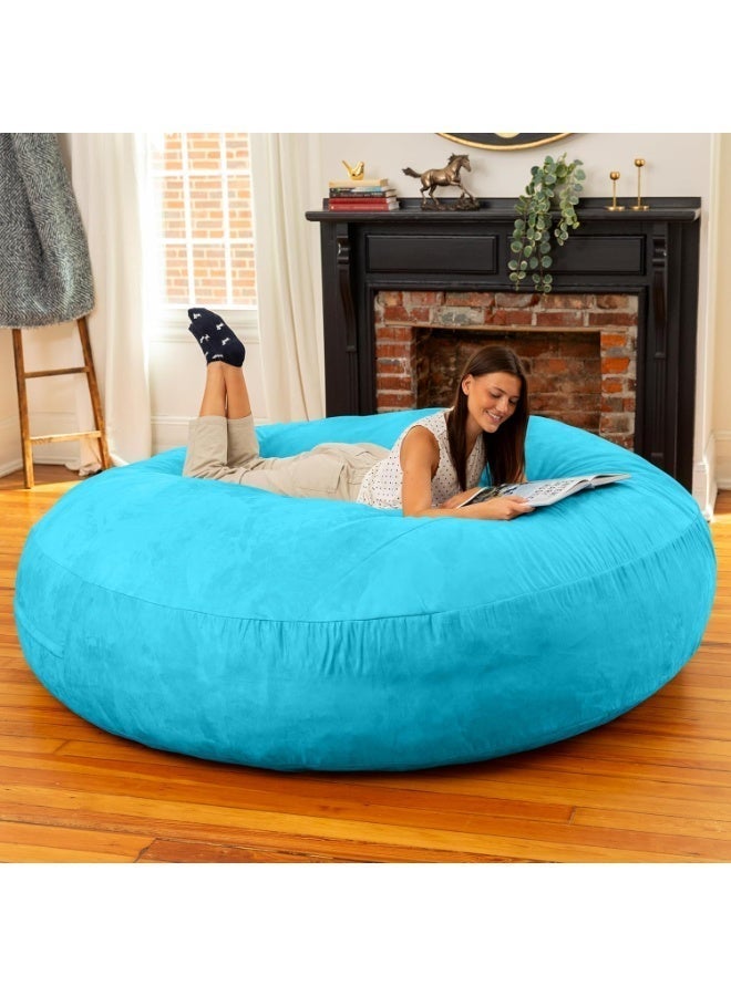 Comfy XXL Cocoon Aqua Blue Bed size Family Bean Bag 135 x 135 Cm - Image 2