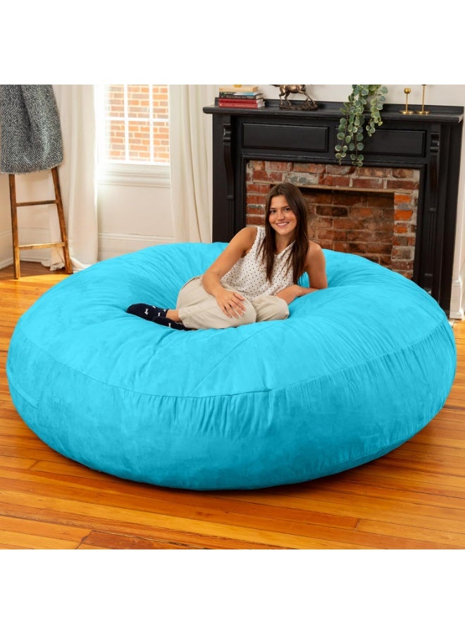 Comfy XXL Cocoon Aqua Blue Bed size Family Bean Bag 135 x 135 Cm - Image 5