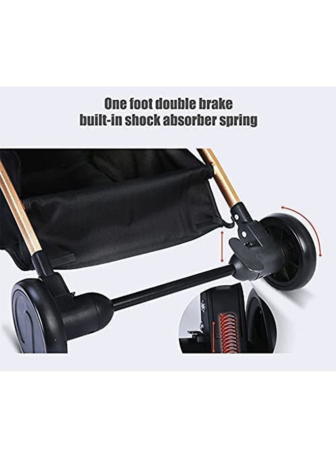 LIMOS Baby Portable Stroller Travel Pram For Baby From 6 Months to 3 Years old Space Black - Image 3