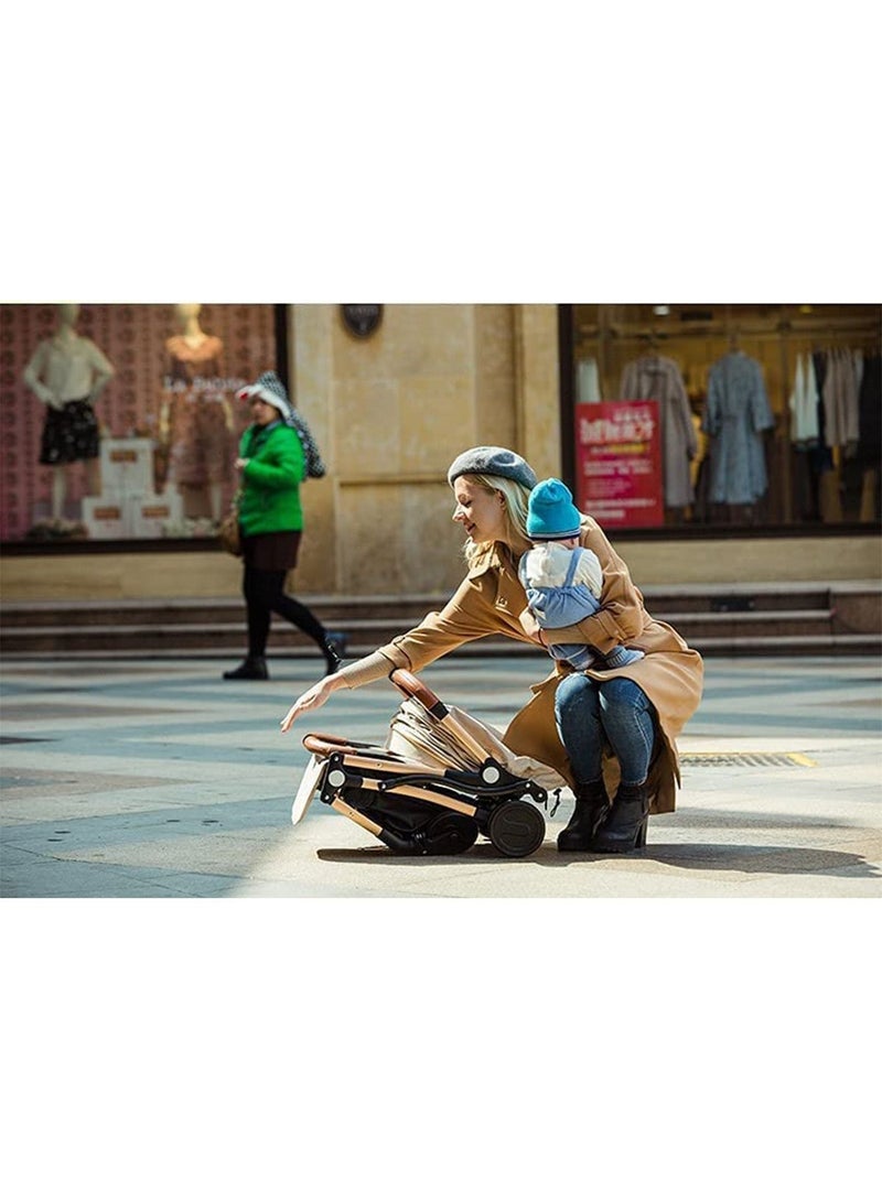 LIMOS Baby Portable Stroller Travel Pram For Baby From 6 Months to 3 Years old Space Black - Image 5