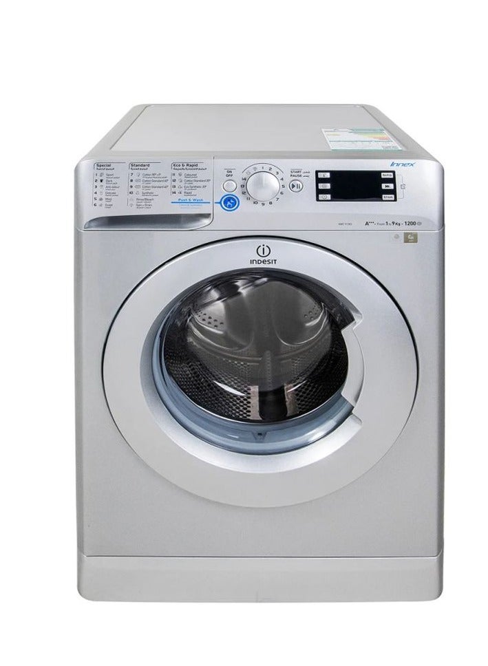 Indesit Washing Machine, Front load, 9 kg,16Programs, White -XWE 91283 X WSSS 900 W XWE91283XWSSS White