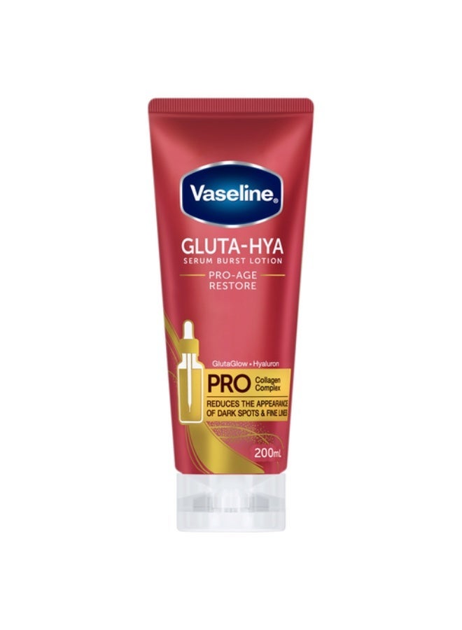 فازلين لوشن هيلثي برايت جلوتا-هيا سيروم برست برو-إيج ريستور 200 مل - Image 1