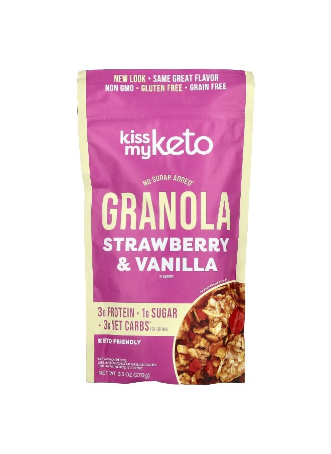 Kiss My Keto Kiss My Keto, Granola, Strawberry & Vanilla, 9.5 oz (270 g)  - Image 1