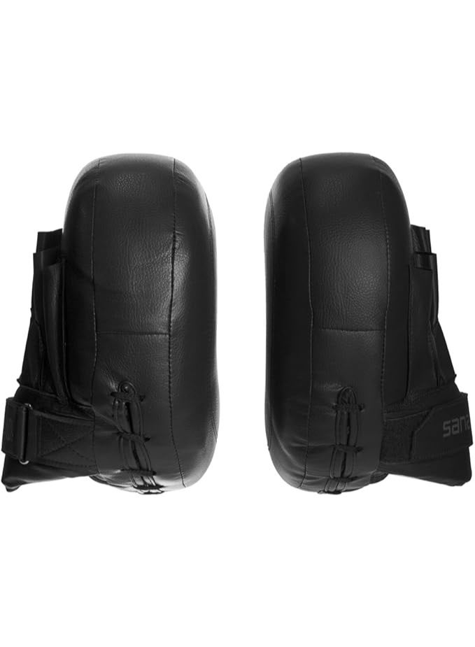 سنابول قفازات سنابول باتل فوردج للتركيز الهوائي | وسادات ملاكمة خفيفة الوزن، قفازات كيك بوكسينغ ومواي تاي، وسادات تدريب من إسفنج الهواء مُشبعة بالجل لفنون القتال المختلطة والسجال، لون أسود - Image 2