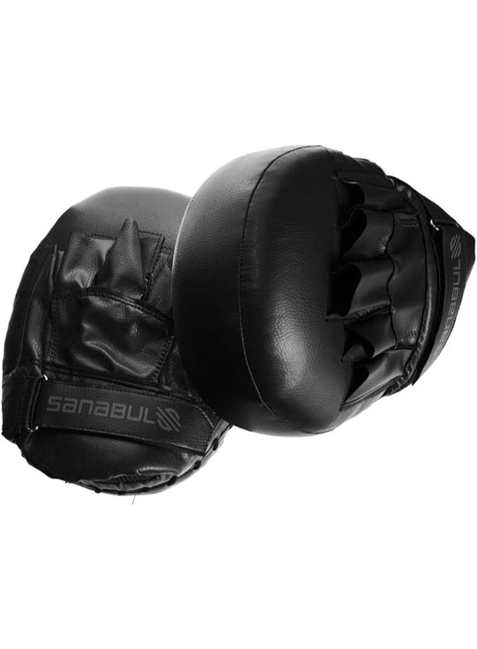 سنابول قفازات سنابول باتل فوردج للتركيز الهوائي | وسادات ملاكمة خفيفة الوزن، قفازات كيك بوكسينغ ومواي تاي، وسادات تدريب من إسفنج الهواء مُشبعة بالجل لفنون القتال المختلطة والسجال، لون أسود - Image 3