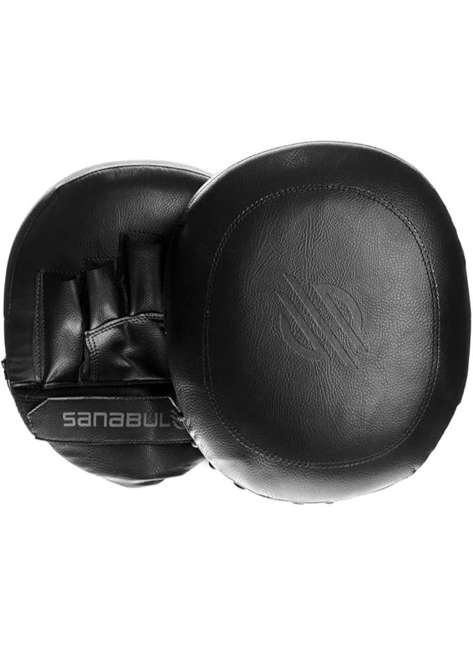 سنابول قفازات سنابول باتل فوردج للتركيز الهوائي | وسادات ملاكمة خفيفة الوزن، قفازات كيك بوكسينغ ومواي تاي، وسادات تدريب من إسفنج الهواء مُشبعة بالجل لفنون القتال المختلطة والسجال، لون أسود - Image 1