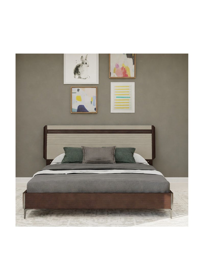 ROYALOAK Royaloak Clara Queen Size Bed | MDF Construction | Queen-Size Bed | Elegant High-Gloss Finish | Modern Design | Durable & Long-lasting  - Image 2