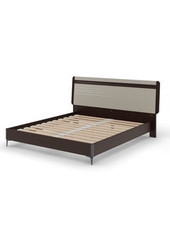 Royaloak Clara Queen Size Bed | MDF Construction | Queen-Size Bed | Elegant High-Gloss Finish | Modern Design | Durable & Long-lasting