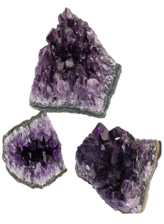 Nupuyai Natural Amethyst Cluster Specimen Stone for Home Decoration, Raw Crystal Quartz Geode Figurines for Office Decor - Image 4