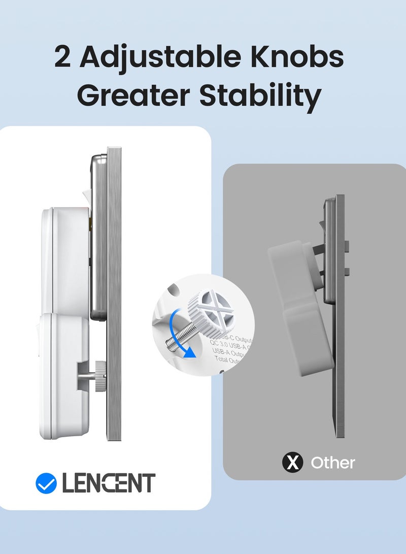 Electrical Connection, Multi Plug Extension Socket, Triple Plug Outlet Extender, Power Strip, Universal Plug Adapter, PD&QC 3.0 20W USB Charging Station for Home, Office, Kitchen, Separate Switch - Image 3