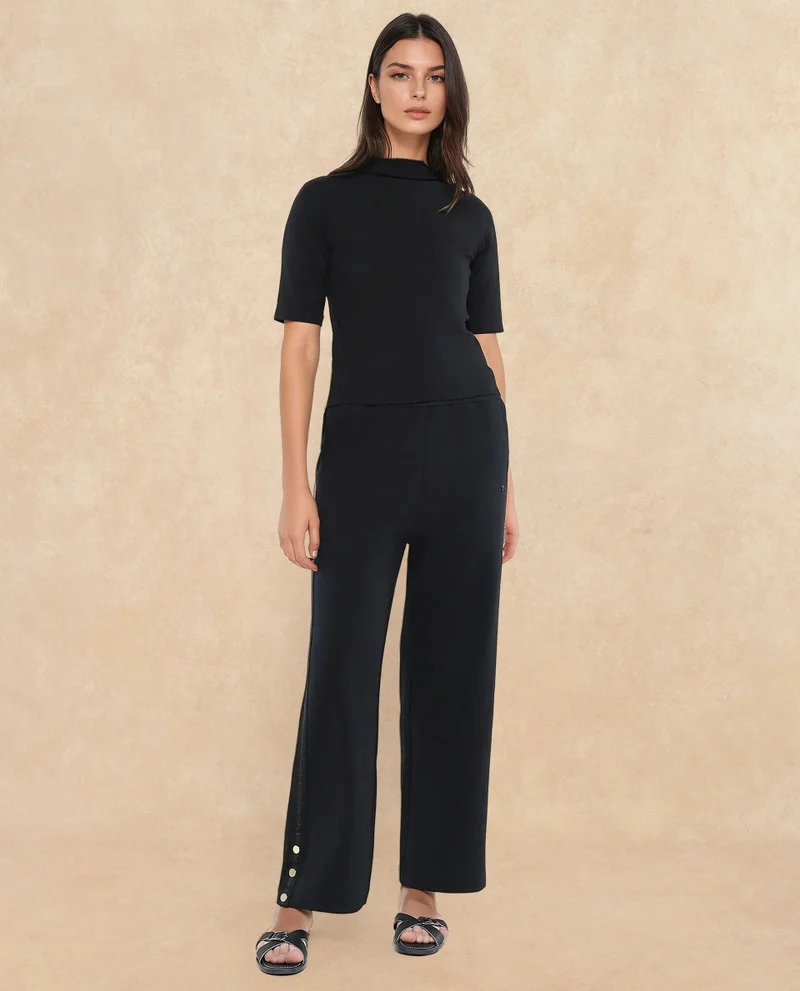 ريريزم Women's Trackpants With Side Snap Buttons