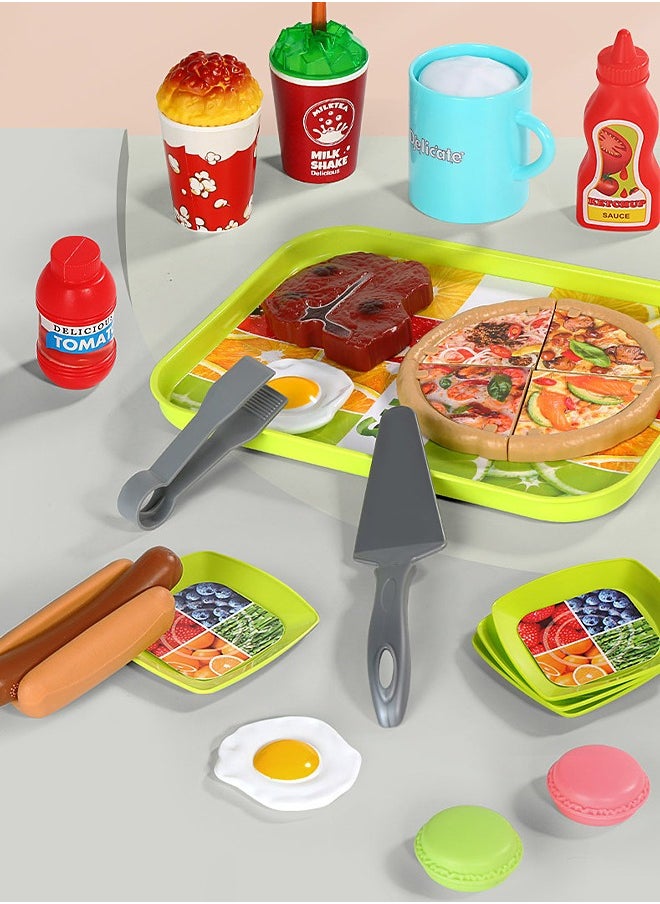 Hamburger Toy Car - Barbecue Toy - Cooking Playset - Play House Toy - Mini Furniture - Kids Kitchen - Pretend Play