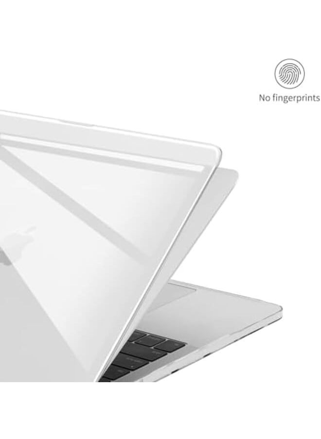 Case Compatible For Macbook Air 13 Inch 2022 2021 2020 2019 2018 Release M1 A2337 A2179 A1932 With Retina Display Touch Id Laptop Plastic Hard Shell Cover Smooth Shiny Surface Crystal Clear