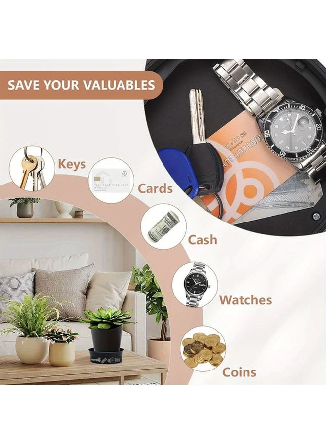 Black Wall Mounted Combination Lock Box Secure Code Key Storage for Money and Cards - Image 5