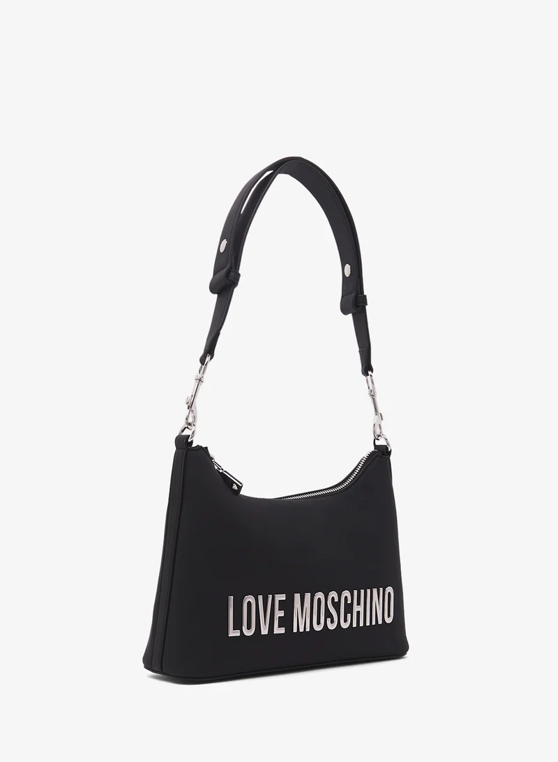 Love Moschino Logo top handle zip through shoulder bag