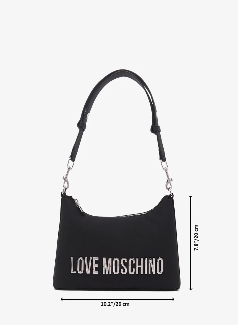 Love Moschino Logo top handle zip through shoulder bag