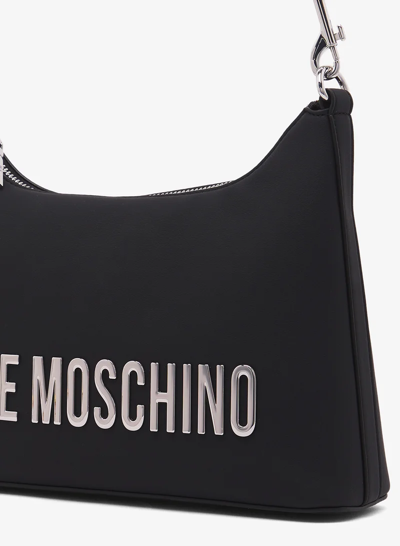 Love Moschino Logo top handle zip through shoulder bag
