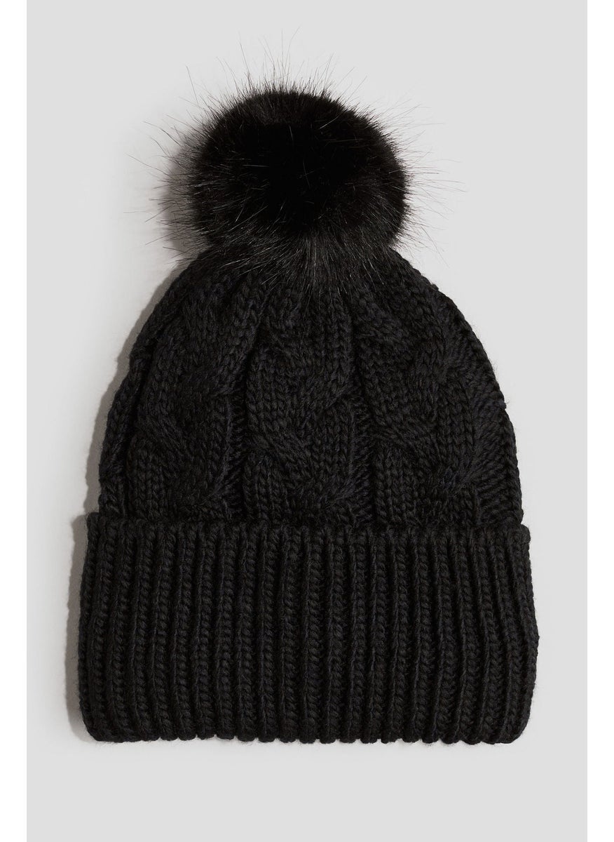 H&M Cable-Knit Pompom Beanie  - Image 1
