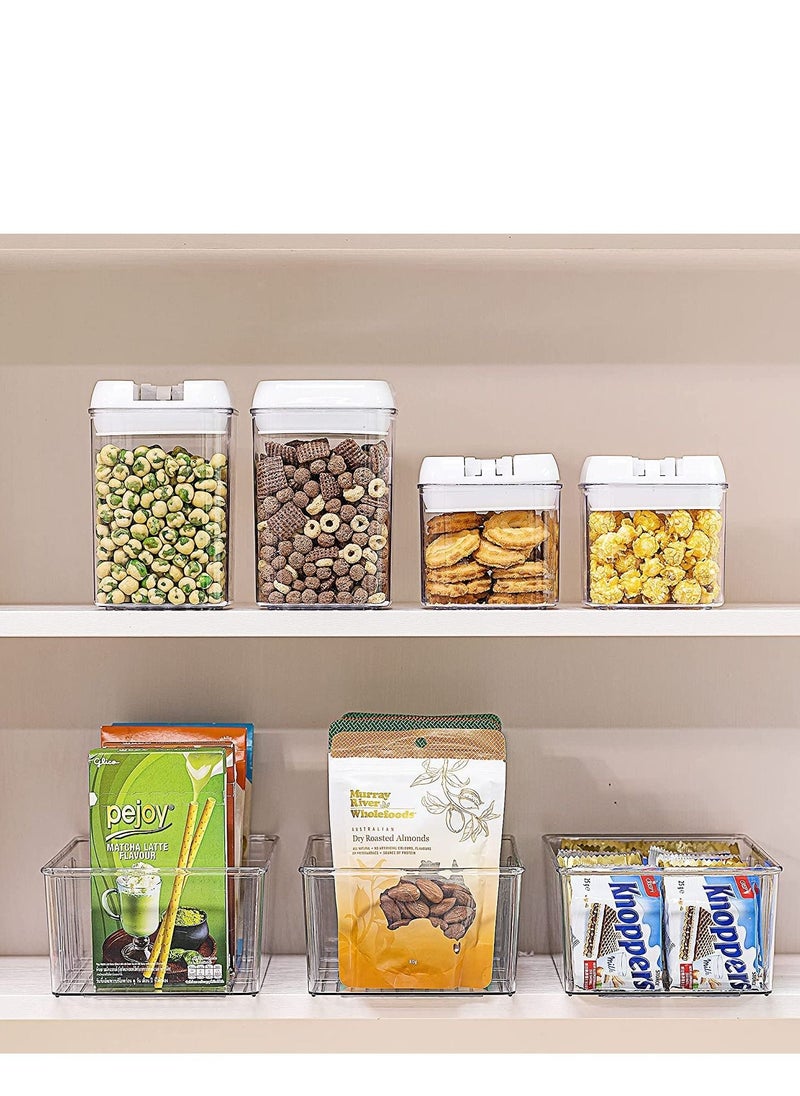 2 PACK Food Storage Organizer Bin Box Container ,Fridge Organization