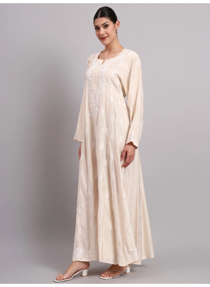 Alaya Hand Embroidered Chikankari Chanderi Jalabiya-AL4088