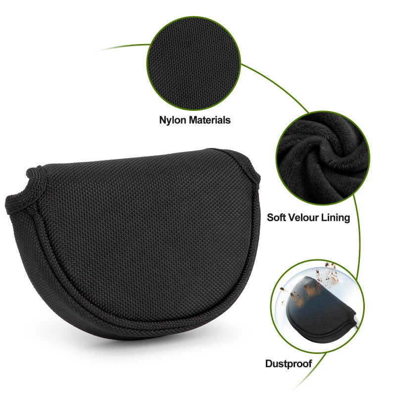 brdejc Golf Putter Covers Mallet Putter Headcover Golf Putter Headcovers with Magnetic Closure Golf Club Cover Golf Headcover for Most Brand (for Mallet Putter 2) - Image 5