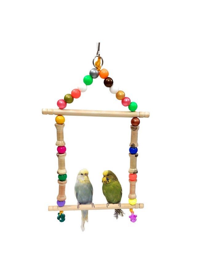 Emily Pets Bird Swing Toys, Chew Toys With Hanging Cage Toys For Small Parakeets, Cockatiels, Conures, Finches, Budgie, Macaws, Parrots, Love Birds(Multicolor) - Image 2