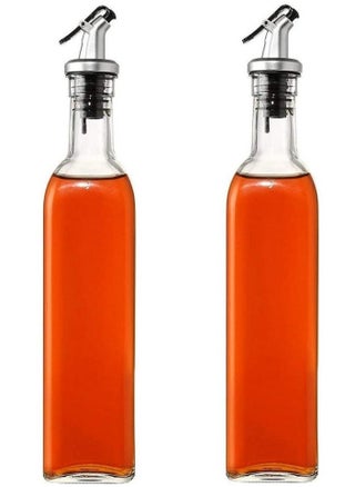 Premium Glass Oil & Vinegar Dispenser Set (2 x 250ml) – Airtight, Non-Drip Pouring Bottles for Kitchen & Dining – Elegant Cruet Set for Cooking & Seasoning - pzsku/ZC90A8650EE8F467D1B1FZ/45/1751608981/c237c4d9-9cbe-4509-bbfd-48b4f63e1baf