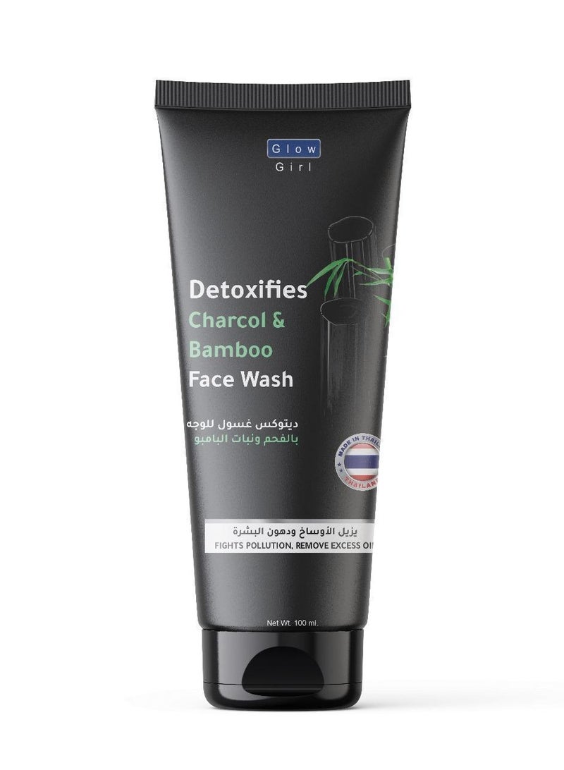 Glow Detox Charcoal & Bamboo Face Wash