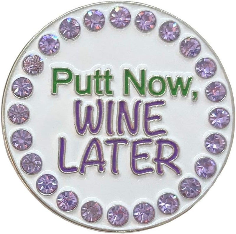 Giggle Golf Bling Golf Ball Marker With A Magnetic Pendant Necklace for Women - Image 3