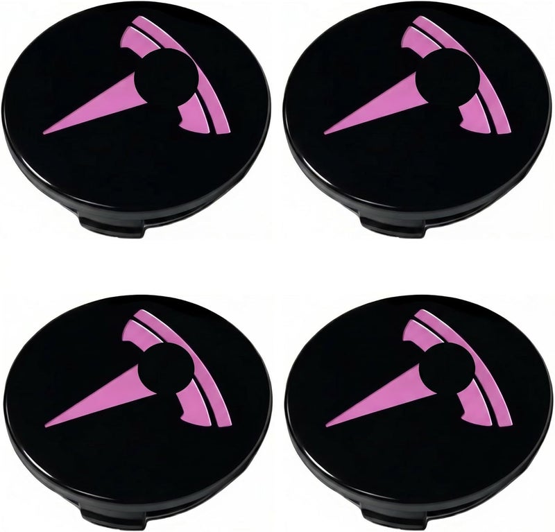 Tesheer Wheel Center Hub Cap Kit with Tesla Emble Brand Center Caps for Model 3 Model Y with 20 Lug Nut Covers (4PCS) (Purple) - Image 1