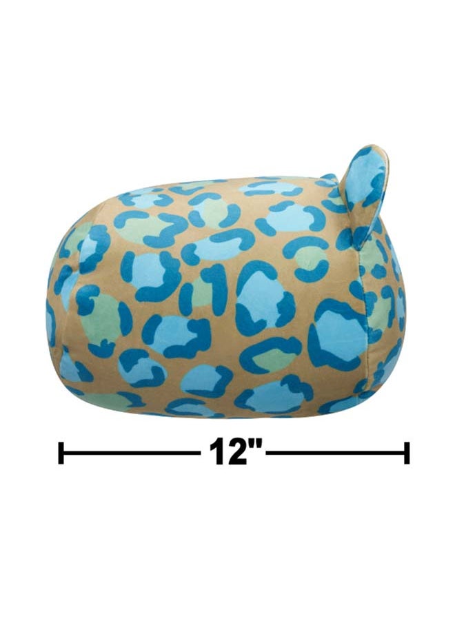 Squishmallows 12-Inch Medium Plush Enos Dark Green Leopard Stackables  Kellytoy Plush Toy, Multicolor  - Image 5
