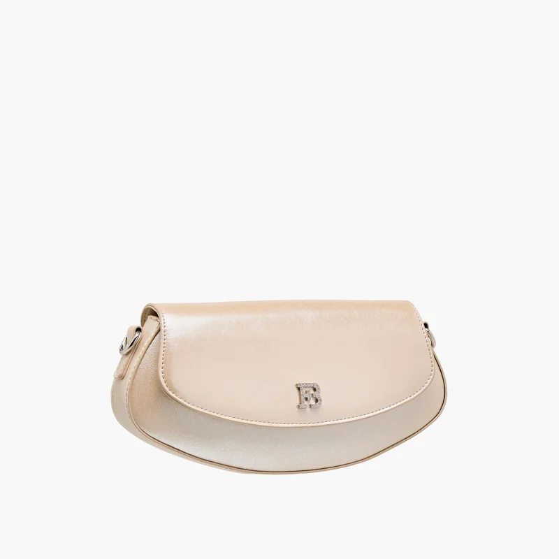 فلورا بيلا من شو إكسبرس Women's Solid Shoulder Bag with Detachable Strap and Flap Closure