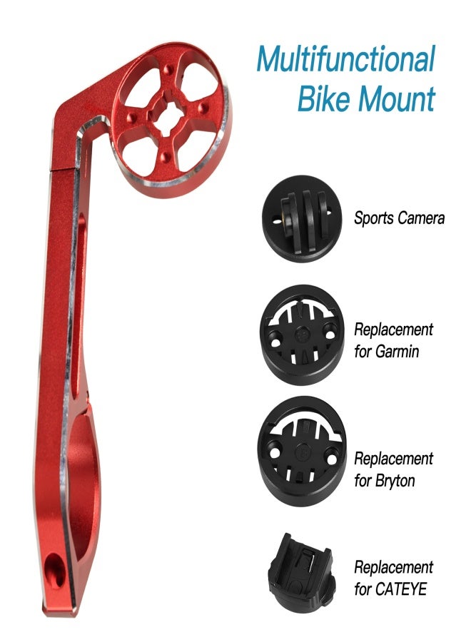 YSANAM Bicycle Computer Camera Mount Holder Bike Sports Camera Front Mount Bike Handlebar Mount Handle Bar Computer Mount Replacement for Garmin Bryton CATEYE - Image 4
