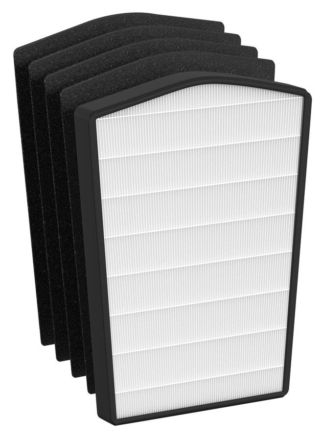 Roninby True HEPA Filter Replacement Compatible with LivePure Bali Series LP550TH, LP550THP Multi-Room Whole House Air Cleaner Purifier, Part Number LP550THP, 1 x HEPA Filter & 4 x Carbon Filter - Image 1