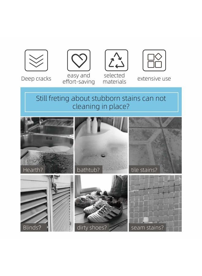 Songtaste 2-Pack Scrub Brush for Cleaning with Long Handle, Medium Firm Brush Bathroom Cleaning Supplies and Bathtub Cleaner and Shower Cleaning Brush, Multi-Scene Use for Kitchen Brush or Carpet Brush - Image 2