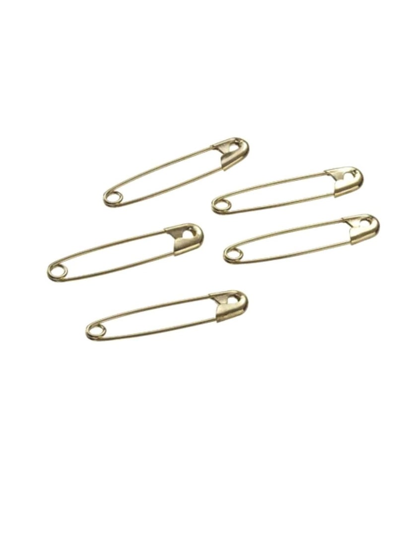 Safety Pins Gold 1-1/2 inches 5 pieces - Image 1