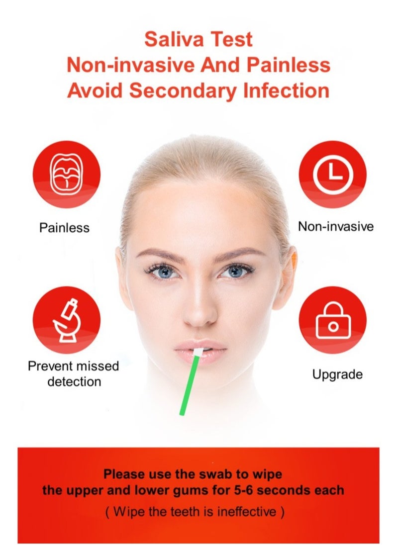 Wondfo 2-PACKS Home Test HIV 1/2 Rapid Saliva Test Kit HIV Antibody Test Strips  - Image 3