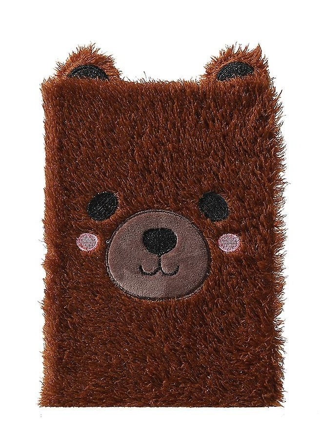 Toy Box Alpaca Notebook Kids Plush Diary For Girls Teens Fuzzy Journal Writing Pad A5 Lined 160 Pages  - Image 1